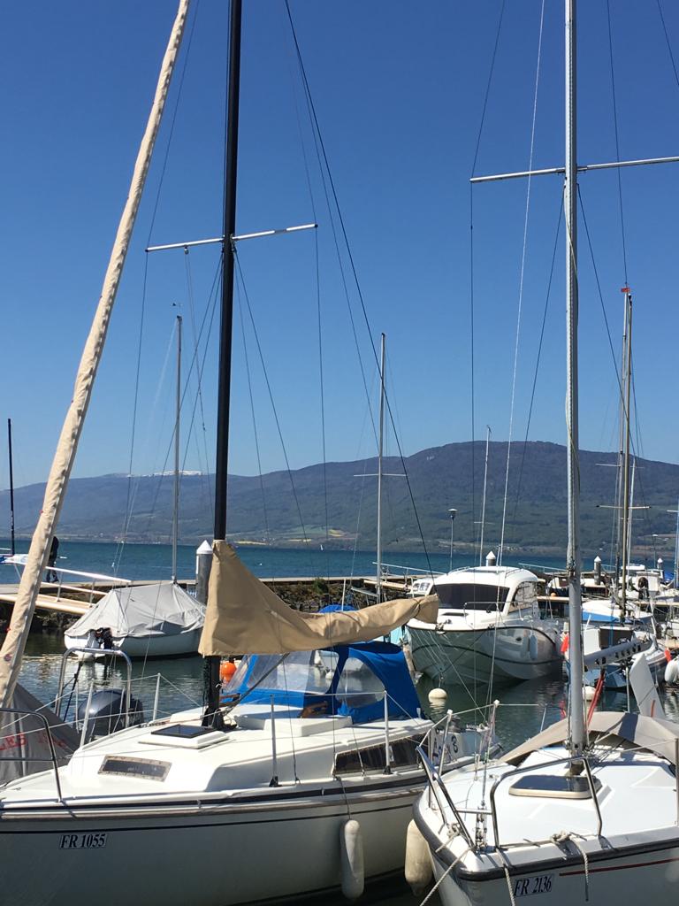 Port d'Estavayer, canton de Fribourg, en Suisse