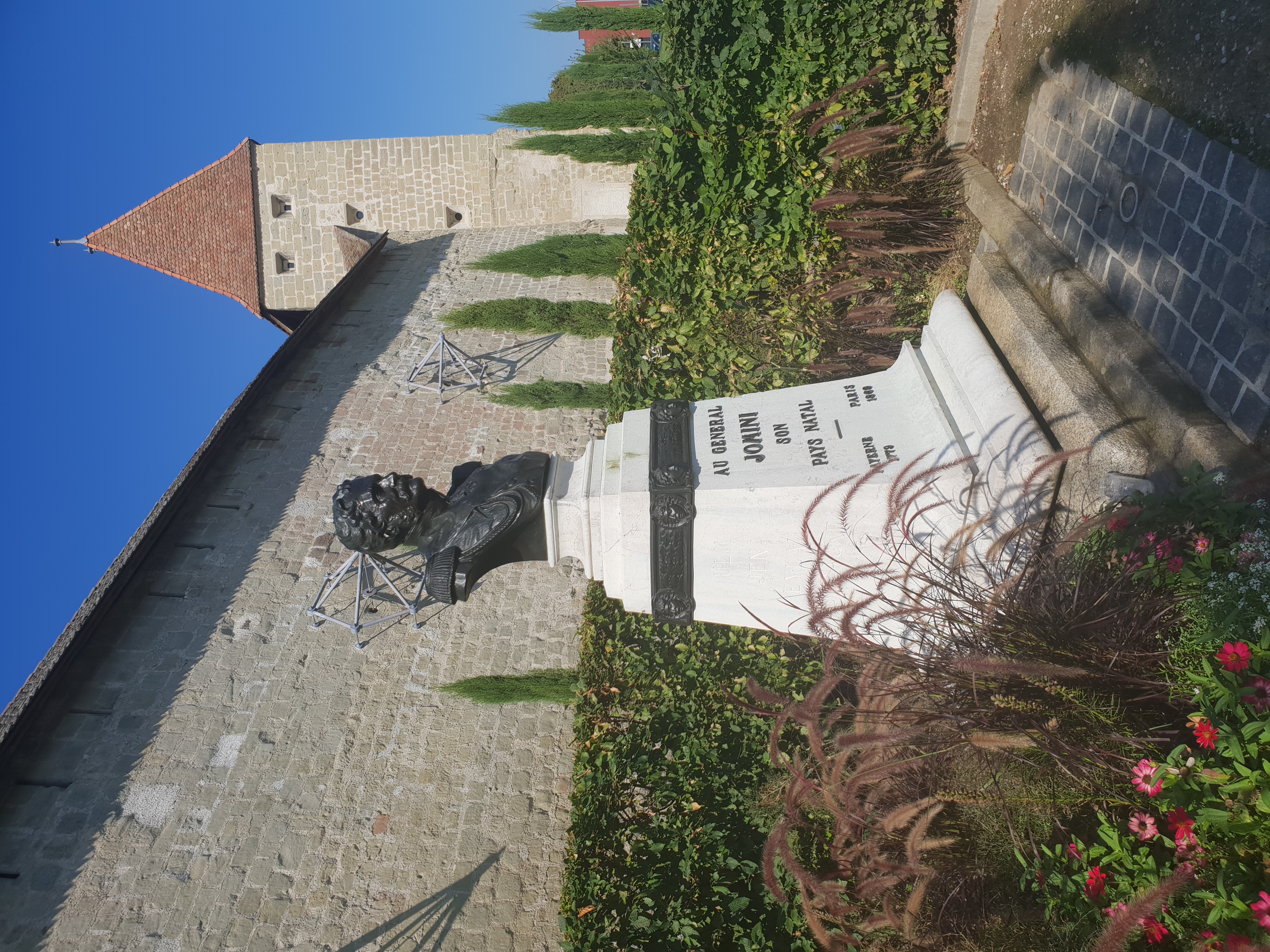 Statue du Général Jomini à Payerne, canton de Vaud, en Suisse